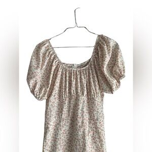 Floral Puff Sleeve Dress